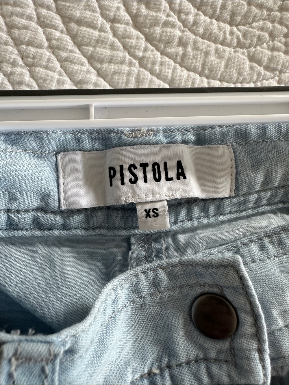 pistola Light Blue Button-Front Maxi Skirt - Picture 3 of 5
